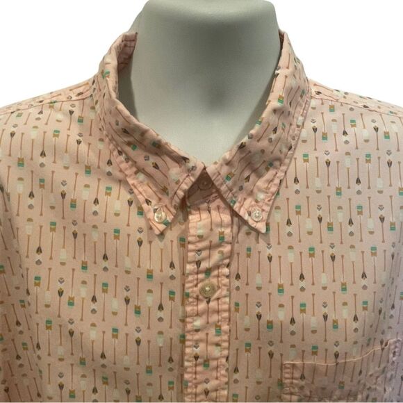 Lands' End Men's Pink Short Sleeve Shirt - XXL - Picture 3 of 9